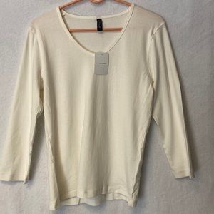 Intown cream color long sleeve tee.